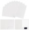20 Stück Ordner mit Taschen A4,350gsm Präsentationsmappe Aktendeckel A4 Pappe mit Kartensteckplatz,Urkundenmappe Papier,Kraft Dokumentenmappe,Pappordner Kraftpapier Mappe für Büro Schule (Weiß)