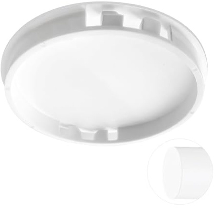 Rohrstopfen DN 90mm mit Klickverschluss – Abdeckung für Rohr 90-95mm, PVC Muffenstopfen mit Klicksystem, Robuster Rohrdeckel für Lüftungsrohr, Regenrohr, Abwasserrohr, Drainagerohr (1 Stück, Weiß)