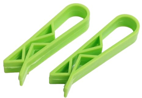 Besttoolifes Plastic Bin Bag Clips Set, Durable Rubbish Bag Holders, Waste Bin Clips and Garbage Bag Fasteners for Kitchen, Wheelie Bin and Household Cleaning Accessories(4Pcs,Green)