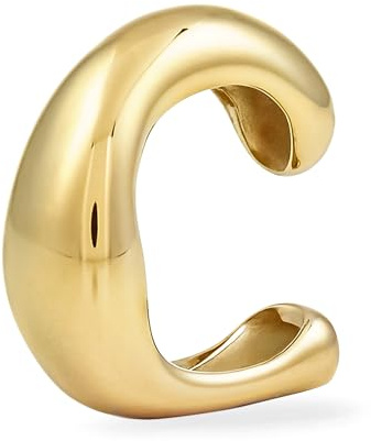 COPENHAGEN STUDIOS Organics Ear Cuff - Ohrschmuck für Damen aus poliertem Edelstahl - organisches Design - wasserfest & hautfreundlich