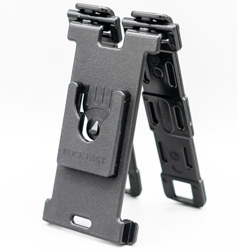 Klick Fast Delta MOLLE System Dock Klickfast Secure Rotating Locking System Click Fast For Use With Cross Webbing Straps for Torch, Radio, Walkie Talkie