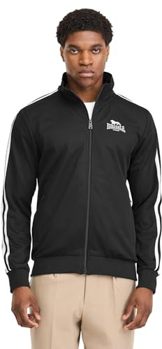 Lonsdale Herren Trainingsjacke normale Passform HOYLAKE XXL, Black/White