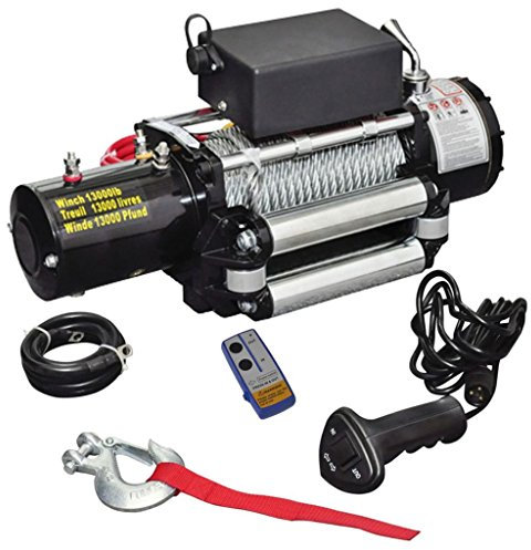 Festnight Verricello Argano Paranco Elettrico con Telecomando 12 V 5900 Kg