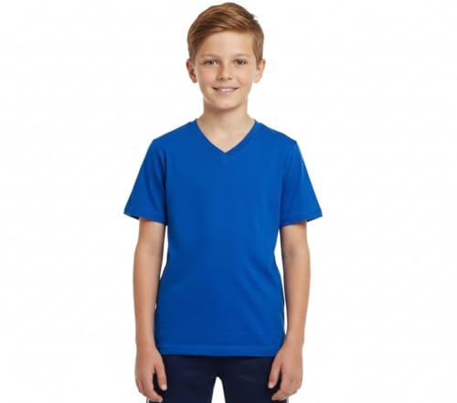 A2Z 4 Kids Cotton Basic T-Shirt V Neck Short Sleeve School Wear | Soft 100% Cotton Casual Fit Tee for School and Everyday Comfort Ages 2-13