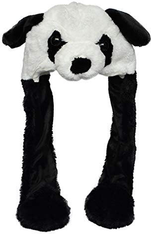 JOYHY Kinder Erwachsene Plüsch Hut Ohr Moving Ear Flap Hut mit Pfote Panda
