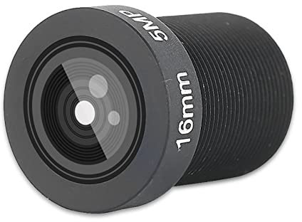Sonew Lentille Focale Fixe De 16 Mm, 1/2.5 Objectif 5MP Grand Angle 16mm à Focale Fixe Pour Caméra De SéCurité CCTV Caméra Fisheye PièCes De Rechange Pour Caméra Connecteur à Vis Standard