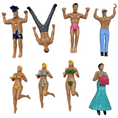 TOYANDONA 8Pcs Wein Charme Tags Glas Tasse Marker Cartoon Tasse Rand Figur Puppe Handwerk Anhänger für Büro Home Party Bankett Sortiert Farbe