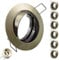 6x SET Einbaustrahler + GU10 für 230V alt Messing Schwenkbar rund Einbau Spots Decken Strahler Leuchte Spots Deckenleuchte Lampe Einbauleuchte Einbaurahmen 104S-TP MS