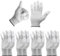 Minadax ESD Antistatik Handschuhe Finger-TIP - 5 Paare, Größe M/8 - Für Reparatur, Montage & Reinigung in Elektronik, Feinmechanik, Modellbau, Auto und Motorrad