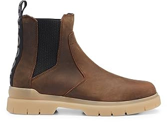 HUGO Herren Ryan_cheb_pplt Chelsea_Boot, Dunkelbraun, 43 EU