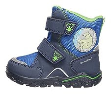 Lurchi Baby-Jungen Kalle-Sympatex Lauflernschuh, DK Blue APPLEGREEN, 24 EU Weit