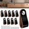 QINERSAW 10 PCS Poignée en Cuir pour Meuble Poignée de Porte en Cuir Poignées Cuir de Placard Poignée de Porte Cuisine en Cuir Poignée de Porte de Placard en Cuir avec 20 Vis pour Cuisine Chambre