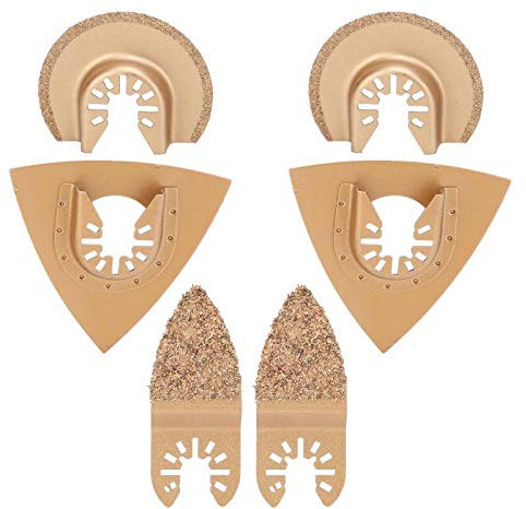 6-teiliges Multitool Oszillierendes Sägeblatt Zubehör Set für alle gängigen Multifunktionswerkzeuge Hochwertige Sägeklingen Kompatibel mit gängigen Marken Schnellwechsel-System