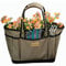 Gardena Gartentasche für Gartenwerkzeug I Wasserfeste Gartengerätetasche mit 2 Henkeln & vielen kleinen Fächern I Für Damen & Herren I Schöne Alternative zum Gartenkorb I Farbe Olivgrün