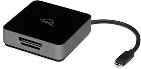 OWC Atlas Dual CFexpress + SD Kartenleser, USB-C Dual-Slot CFexpress Typ B und SDXC UHS-II Kartenleser, (OWCTCCFXBSDRDR)