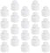 UPKOCH 20pcs Push Pull Bottle Replacement Caps 28mm Reusable Sports Bottle Lids for Water Bottles, Toddler Milk Bottles, and Travel Kettles, White