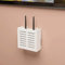 DAZZLEEX Wireless Router Rack,Multifunctional Plastic Hanging Power Cord Socket Living Room Wall-mounted WiFi Storage Box,A