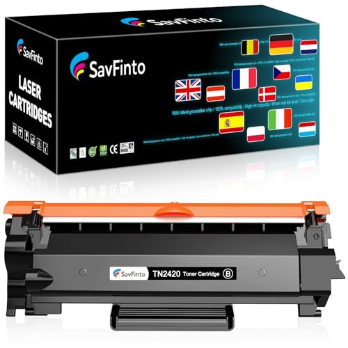 SavFinto TN2420 TN-2420 Tonerpatrone Ersatz für Brother TN2410 TN 2410 für Brother MFC L2710DW MFC-L2710DN HL-L2350DW DCP-L2530DW HL-L2375DW MFC-L2750DW HL-L2310D MFC-L2730DW HL-L2370DN (1 Schwarz)