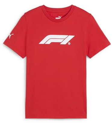 PUMA Formel 1 Essentials Logo Tshirt für Kinder - Rot - Größe: 152