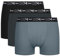 DIM Homme Coton Stretch Respirant Maintien Optimal X3 Caleçon Boxeur, Noir/Gris Granit/Gris Souris, XL EU