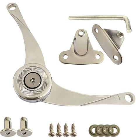 2 Stück Deckelstützscharniere Klappenhalter, Coyoax Klappenbeschlag Klappenstütze Deckelstütze Scharnier Klappdeckel der für Küchentür, Kleiderschrank Öffnungswinkel 75 ° / 90 ° / 110 °