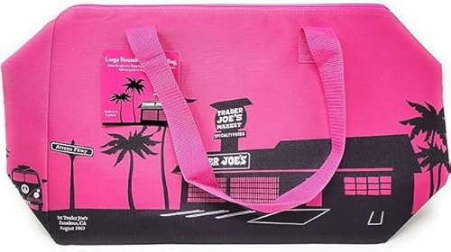 Generic Trader Joe's Isoliertasche, wiederverwendbar, groß, limitierte Farbe, Vivid