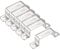 TA-VIGOR 6Pcs U Shaped Connector Bracket, 50mm x 25mm Stainless Steel Bracket Stainless Steel Pipe Clamp, Heavy Duty Conduit Clamps for Door Closed Bar Holder Strut, Pipe Tube Wire Fixing