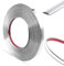 Alethron Zierleisten Selbstklebend, 6m*10mm Chrom Zierleiste Selbstklebend Universal Flexible Leisten Selbstklebend Auto mit Schutzfolie Silber für Karosserie Fenster Außen Dekoration