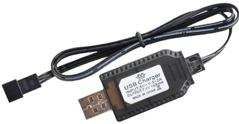 USB-Lithium-Akku-Ladegerät – 7,4 V 1000 mA Schnellladekabel | Drohnen-Akku-Ladegerät, RC-Flugzeug-Lithium-Akku SM-2P SM-3P SM-4P, Drohnen-Akku lädt automatisch Adapter