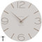 CalleaDesign Wanduhr Funk Smile 40CM, Beige. Moderne runde Wanduhr für Büro, Schlafzimmer, Wohnzimmer, Küche und Bad. Deutscher Mechanismus. Wanduhren Funkuhren für jeden Raum.