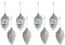 Sharplace 8X Tannenzapfen Weihnachtsbaum Hängende Dekorationen Charm Anhänger Bruchsicher Dekorative Hängende Kugeln für Party Yard Festival, Silber