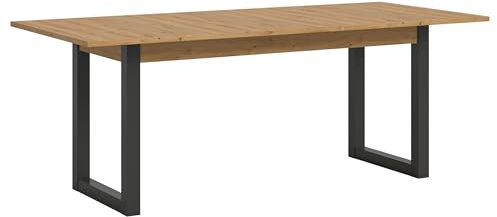 Newroom Esstisch ausziehbar 150-190 cm Wildeiche Grau Esszimmer Küche