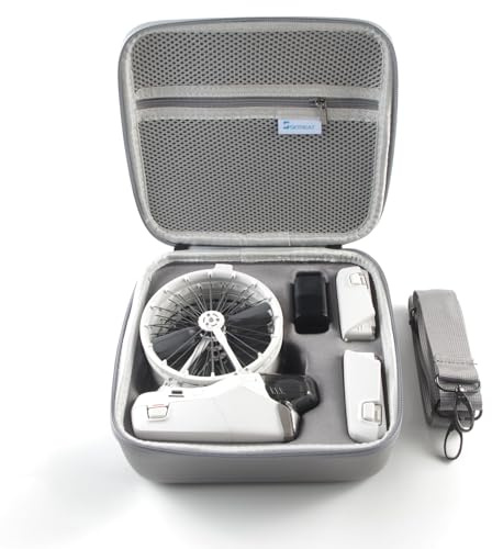 SKYREAT Flip Carrying Case, Compact Storage Small Case, PU Portable Protective Bag for DJI Flip Drone and Intelligent Flight Battery Accessories