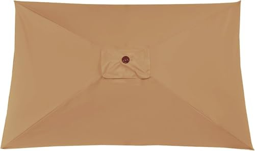 YNJJKA Rectangle Toile de Rechange pour Parasol Déporté de 200x300 cm pour Parasol Déporté À 6 Baleines(G4)