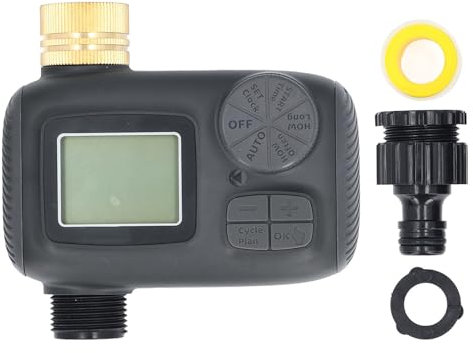 Timer Timer Brass LCD Garden Sprinkler irrigazione a gocciolamento automatico per esterno