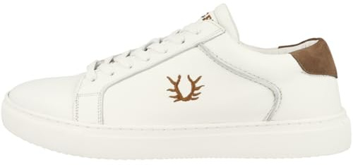 Krüger Trachtensneaker Leder | Sneaker mit Geweih Stickerei | Unisex Trachtenschuhe