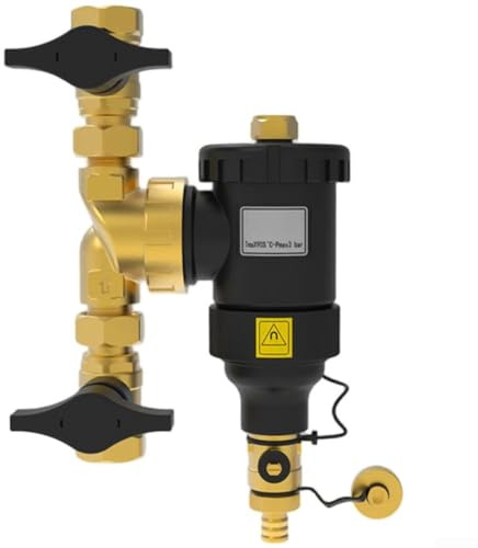 Magnetic Boiler Filter, Magnetic Central Water Heater Filter With Rust And Sediment Capture, On/Off Drain Valve For HVAC For Boilers(DN20/3/4 female)