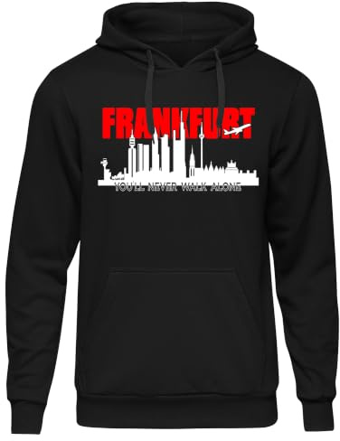 Uglyshirt89 Frankfurt Skyline Kapuzenpullover | Frankfurt am Main FFM Hoodie Stadt Pullover Hessen Geschenk