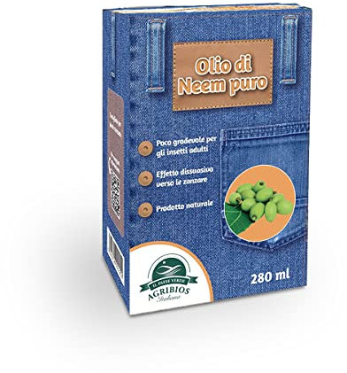 Il Paese Verde Olio di Neem - Olio di Neem Repellente Naturale Contro Gli Insetti per Piante - Olio Neem Puro Spremuto A Freddo - 280ml