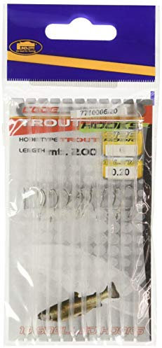 Lineaeffe Ami da Pesca Legati con Filo Fluorocarbon Trout Hooks Amo 6 0.20 mm 2 m Amo Trota Lago Mare Surfcasting