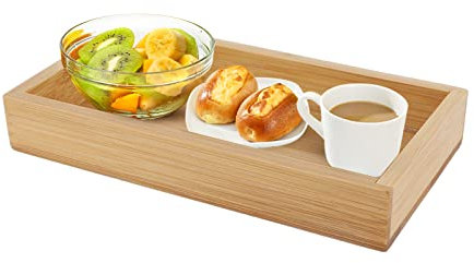 Ruiqas Plateau de Service, Assiette de Coupe rectangulaire en Bois pour la Maison du Restaurant