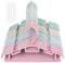 Cintres pour Enfants,60 Cintres Vêtements Enfants Bébé en Plastique en 4 Couleurs+5 Vêtements Suspendus Chaînes,Durables Stockage Cintres Bebe Antidérapants pour Pantalon et Jupe -30cm