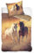 termana Pferde Bettwäsche Set 135x200 · Mädchenbettwäsche Pferde-Motiv Freedom · Kissenbezug 80x80 + Bettbezug 135x200 cm - 100% Baumwolle