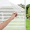 LEMON CLOUD Fensterfolie Vertikale Streifen Fenster Sichtschutzfolien, Anti-UV Selbstklebende Milchglasfolie Statische Folie ohne Klebstoff, für Büro und Haus Dekorative Folie - 90x200cm