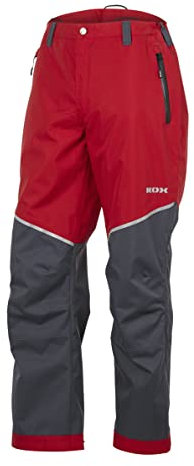 KOX Regenhose wasserdicht/Outdoorhose Aquatex 2.0 Rot/Grau Gr. 50/52 (=M/02)