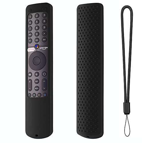 Housse pour Xiaomi Mi TV P1 50 43 P1E Q1 75 Q1E 55 XMRM-19 TV Remote Control Case Smart TVS Voice Remote Control Luminous Protective Cover Accessories (Noir)