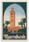 Vintage-Reiseposter Marokko Marrakesch Poster, dekoratives Gemälde, Leinwand, Wandposter und Kunstbild, moderner Familien-Schlafzimmer, Dekor-Poster, 30 x 45 cm