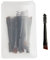 Augenmanufaktur Duo Augenbrauenpinsel - das Duo Brush aus abgewinkelten Eyebrow pinsel und Bürste mit Mini Wimpernbürste zum Abtönen Geeignet für die Verwendung für Gel und Creme (klein, 10-Pack)