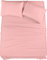 Utopia Bedding Parure de lit 4 pièces en Microfibre brossée, résistante au rétrécissement et à la décoloration, Facile d'entretien (lit Double, Rose)