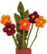 your castle Blumenstrauß aus 5 handgearbeiteten Filzblumen & 1 AST, fairer Handel, nachhaltige Deko aus Filz, realistische Kunstblumen, Textilblumen, Filzset Blumen, Stoffblumen, Filzblüten, Poppy